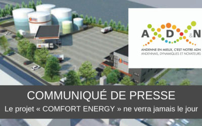 Le projet « COMFORT ENERGY » ne verra jamais le jour