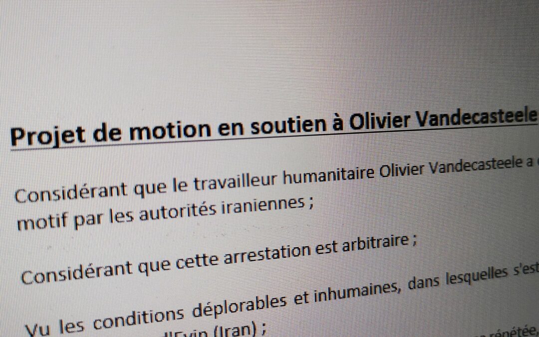 Olivier Vandecasteele doit être libéré